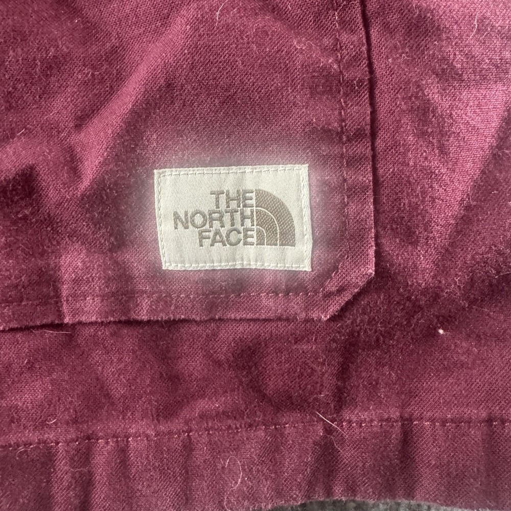 The North Face Jacket Womens XL Red Utility Coat Lined Full Zip Outdoors Hiking - Picture 2 of 9